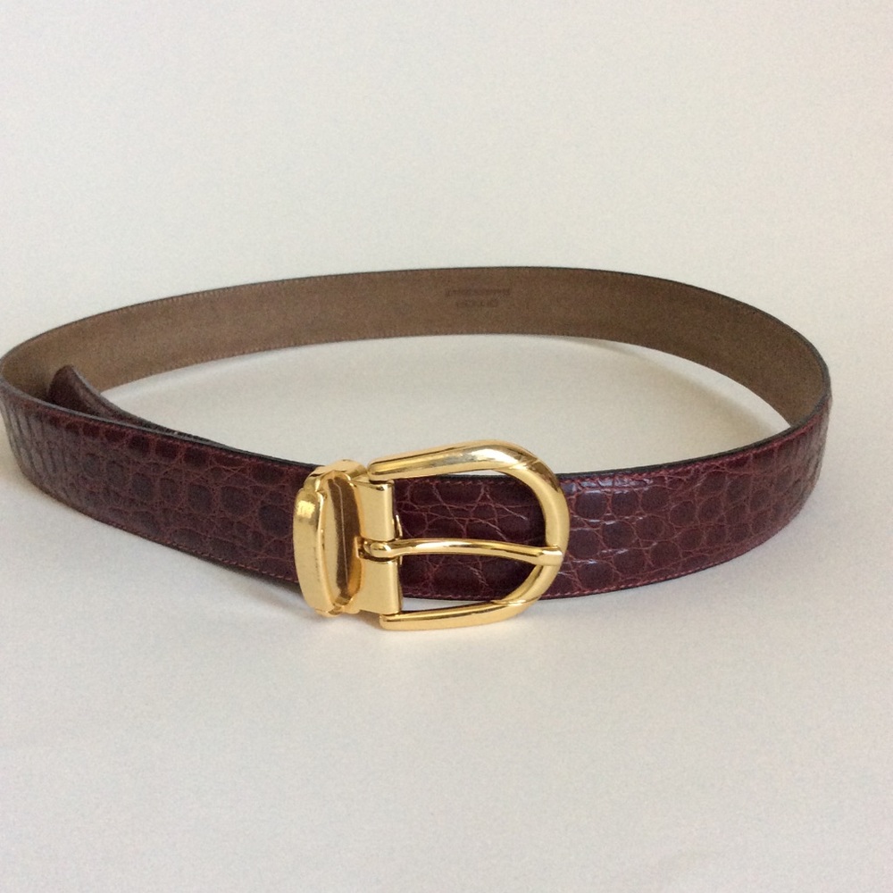 Crocodile Leather Belt